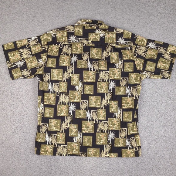 Vintage Cooke Street Shirt Mens XL Palm Floral Hawaiian Aloha Made In‎ Hawaii - Picture 2 of 12
